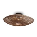 Good&Mojo Deckenleuchte Tanami Rattan Braun | Geeignet für 1x E27 